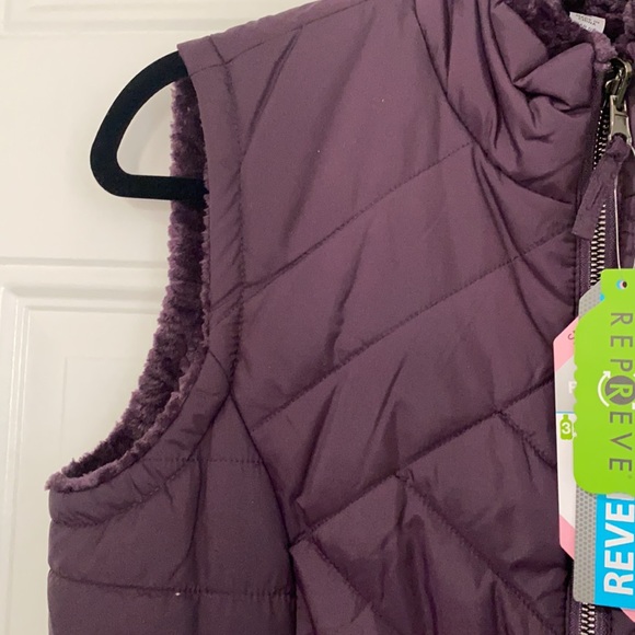 Reversible purple vest, NWT - Picture 3 of 6